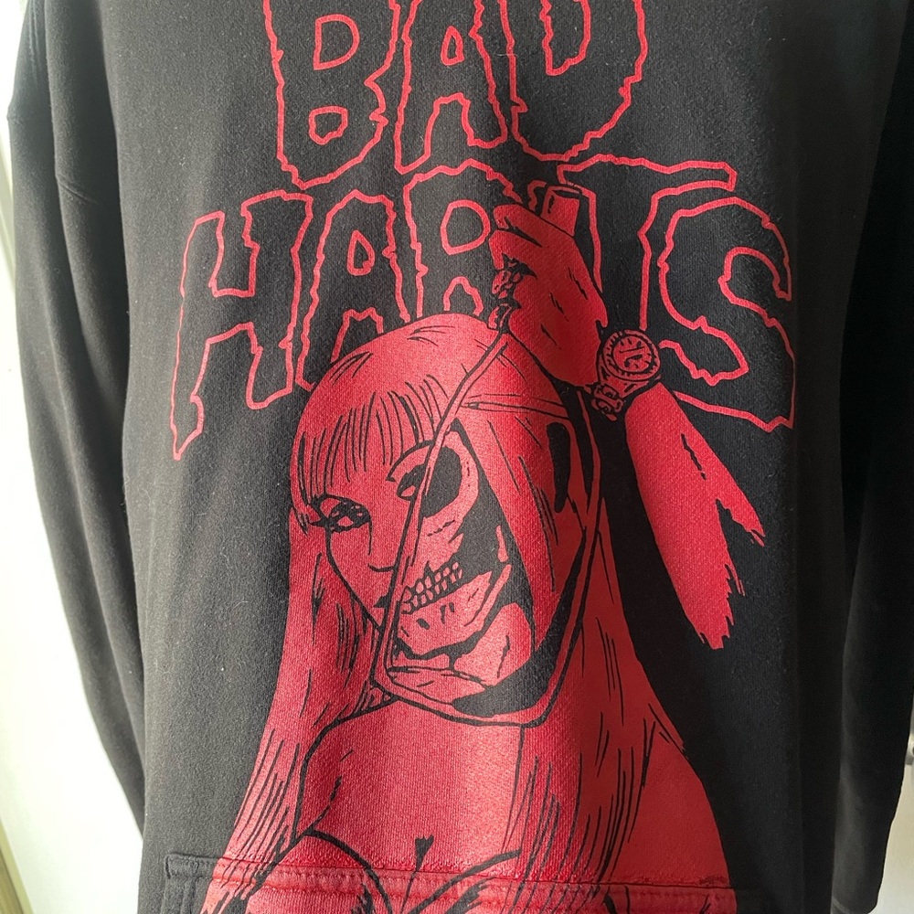 Unisex NAV Bad Habits Tour Hoodie 2019 Black Double Sided Size Large.